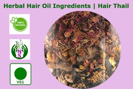 Herbal Hair Oil Ingredients | Hair Oil Mix 100gm